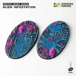 Alien Infestation Bases Oval 90mm (x2)