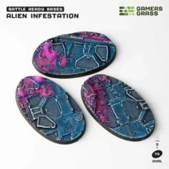 Alien Infestation Bases Oval 75mm (x3)
