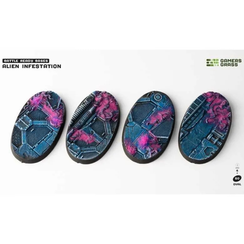 Alien Infestation Bases Oval 60mm (x4)