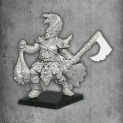 Barbarian Chief With Hand Weapon