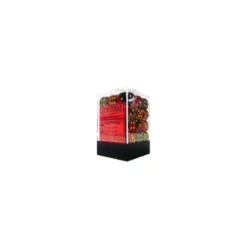 Black-Red with Gold 12 mm (36)