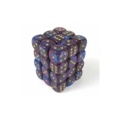 Blue-Purple with Gold 12 mm (36)