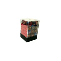 Blue-Red with Gold 12 mm (36)
