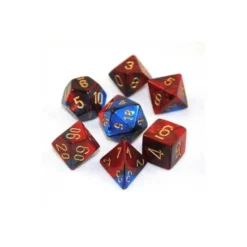 Blue-Red with Gold Set (7)