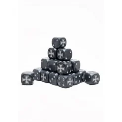 Caja de 24 Dados Personalizados de 16mm Para Ejércitos del Eje