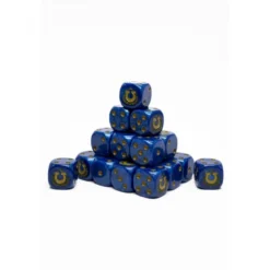 Caja de 24 Dados Personalizados de 16mm Para Ejércitos Ultramarines