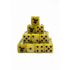 Caja de 24 Dados Personalizados de 16mm Para Ejércitos Orkos