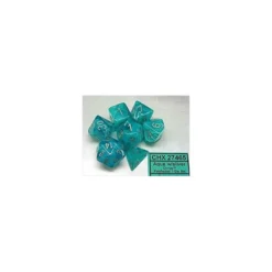 Cirrus Polyhedral Aqua/silver Set (7)
