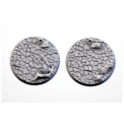 Cracked Desert Bases 50mm (6 Tops)