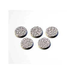 Cracked Desert Bases 25mm (20 Tops)