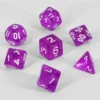 Dados Acrílicos D&D Transparentes Morado