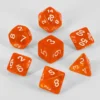 Dados Acrílicos D&D Transparentes Naranja