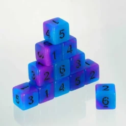 Dados Acrílicos Fosforescentes Morado