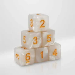 Dados Acrílicos Marmol Blanco