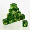 Dados Acrílicos Mármol Verde Militar