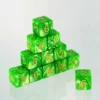 Dados Acrílicos Mármol Verde Nurgle