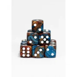 15 Dados de 16mm Azul y Rojo
