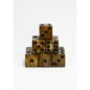 15 Dados de 16mm Cobre y Negro