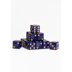 15 Dados de 16mm Morado Oscuro