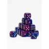 15 Dados de 16mm Morado y Azul