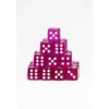 24 Dados de 12mm transparentes Morado Claro