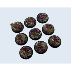 Dark Temple Bases - Wround 30mm (5)
