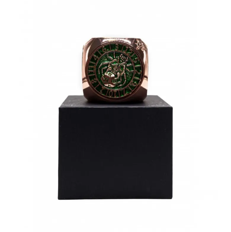 D&D 6 Caras Cubo Spinner Fidget Metal Cobre Verde