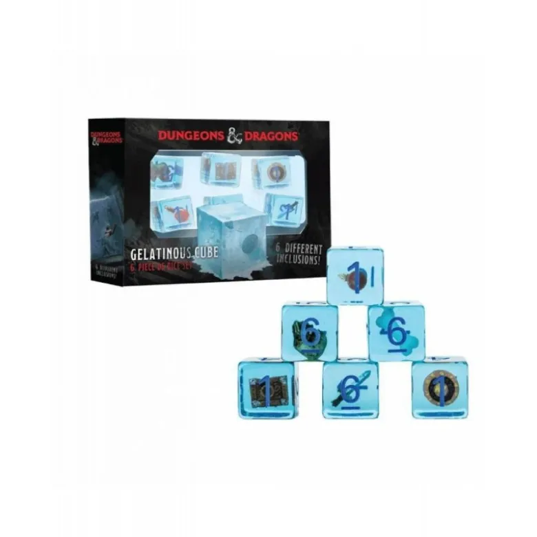 Dungeons & Dragons Pack de dados Gelatinous Cube (6)