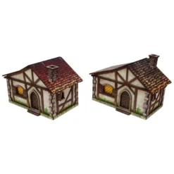 Fantasy Cottages (2) Prepintado [28mm]