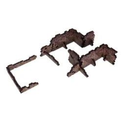 Fantasy Old World Fantasy Old Walls (10 pieces) Prepintado [28mm] -- Pre-pedido --