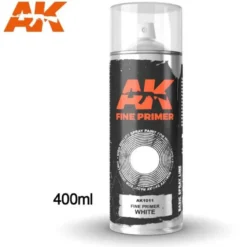 Fine Primer White - Spray 400ml (Includes 2 nozzles)