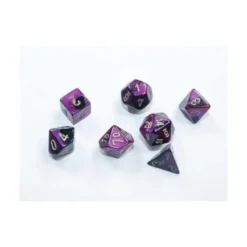 Gemini Mini-hedral Black-Purple/gold 7-Die Set
