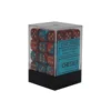 Gemini Polyhedral Red-teal W/gold Dice Block 12 mm (36)
