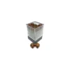 Glitter Polyhedral Gold/silver 12 mm (36)