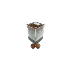 Glitter Polyhedral Gold/silver 12 mm (36)
