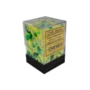 Green-Yellow with Silver 12 mm (36)
