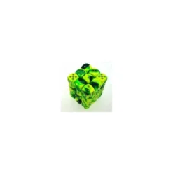 Green-Yellow with Silver 12 mm (36)
