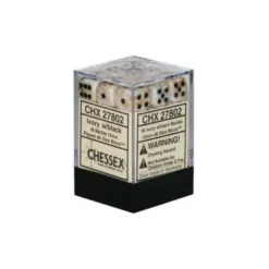 Marble IVory with Black 12 mm (36)