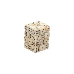 Marble IVory with Black 12 mm (36)