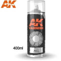 Matt Varnish - Spray 400ml (Includes 2 nozzles)