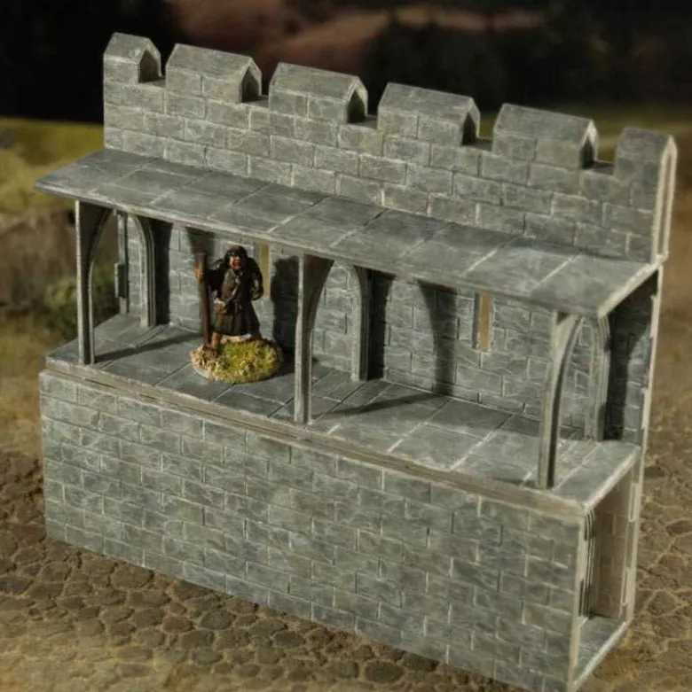 28mm Fortified Wall Section