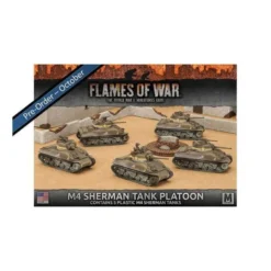 M4 Sherman Tank Platoon (5) Plastic