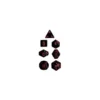 Opaque Polyhedral Black/red Set (7)
