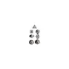 Opaque Polyhedral Dark Grey/black Set (7)