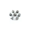 Opaque Polyhedral Dark Grey W/copper Set (7)