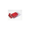Opaque Red/white Set of Ten d10s