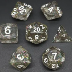Pack 7 Dados Rol Brilli Fullcolor Y Blanco