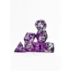 Pack 7 Dados Rol Brilli Morado Y Azul