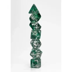 Pack 7 Dados Rol Brilli Verde Y Azul