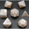 Pack 7 Dados Rol Marmoleado Crema Y Amarillo